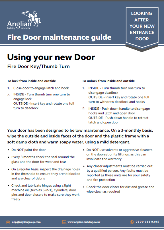 Fire door guide