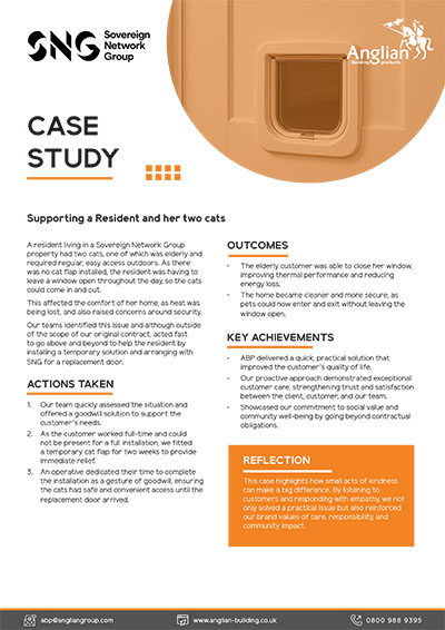 ABP Case study - Niche - SNG Cat flap FINAL