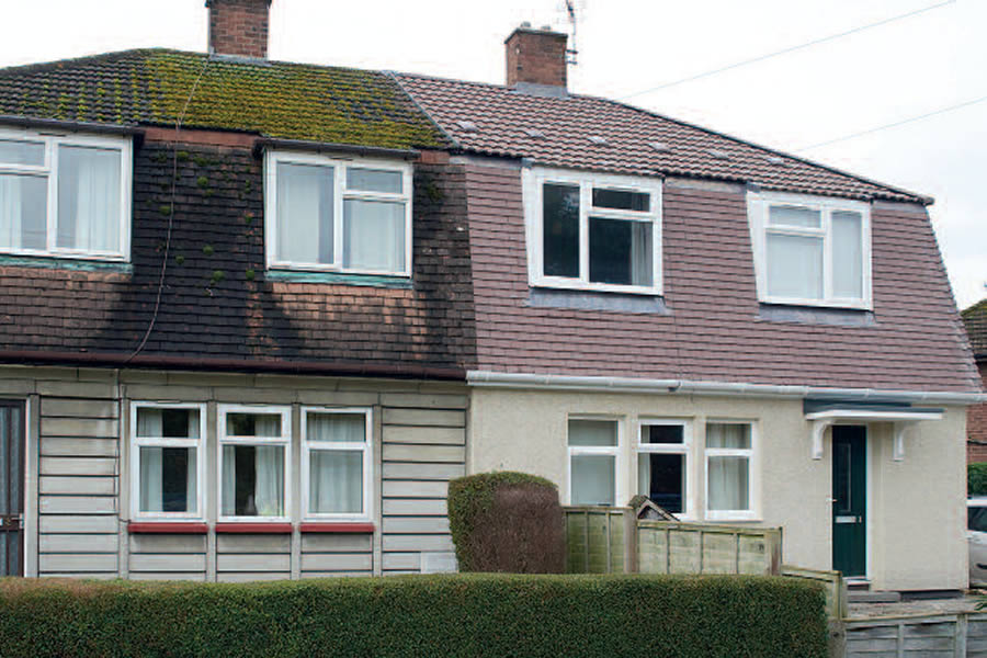 Shropshire Towns and Rural Housing homes received a complete new external envelope package including EWI, roof covering, PVCu windows and GRP composite doors.