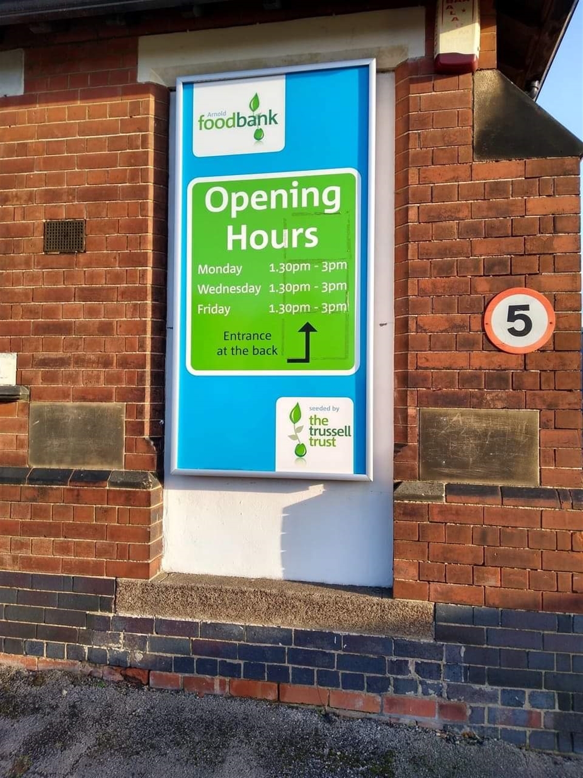 Mid Norfolk Foodbank Exterior Sign